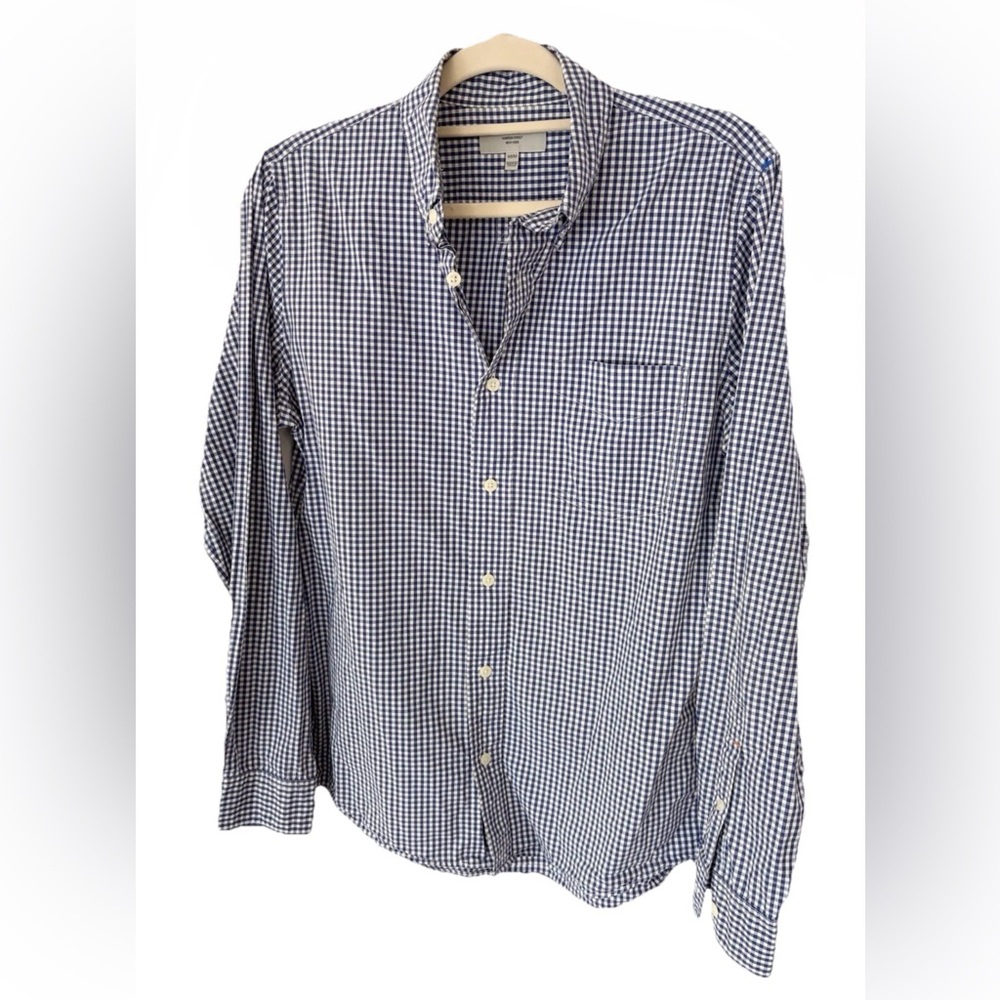 Jack Spade Navy and White Gingham Shirt